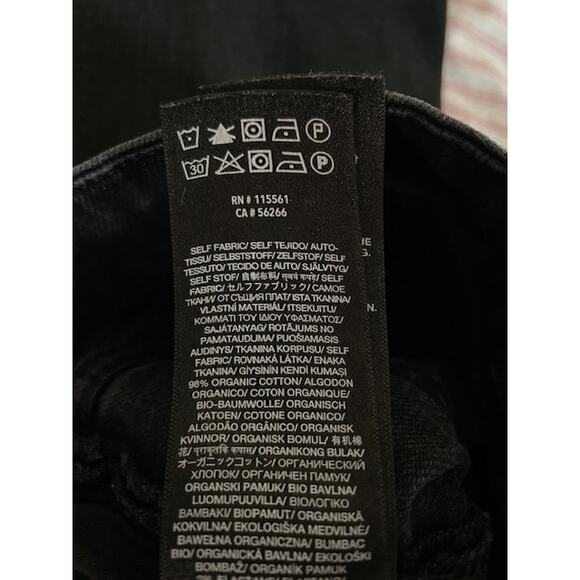 7 FOR ALL MANKIND Portia High Rise Megaflare Jeans Ludlow Black Sailor Buttons - Picture 13 of 16